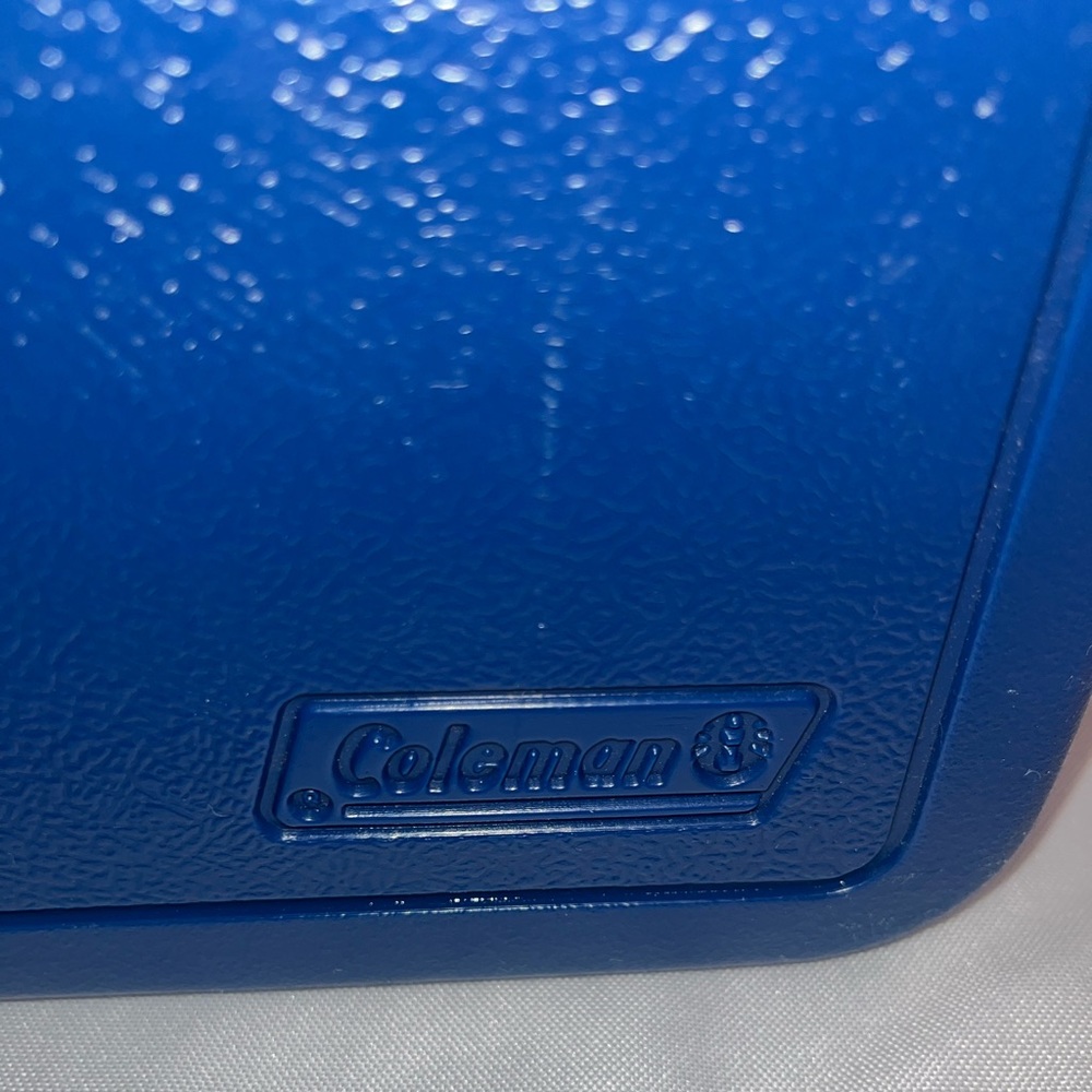 Coleman Flip Top Lid Personal Mini Cooler 5205 6 Pack Blue Lunchbox Made USA - Picture 9 of 11